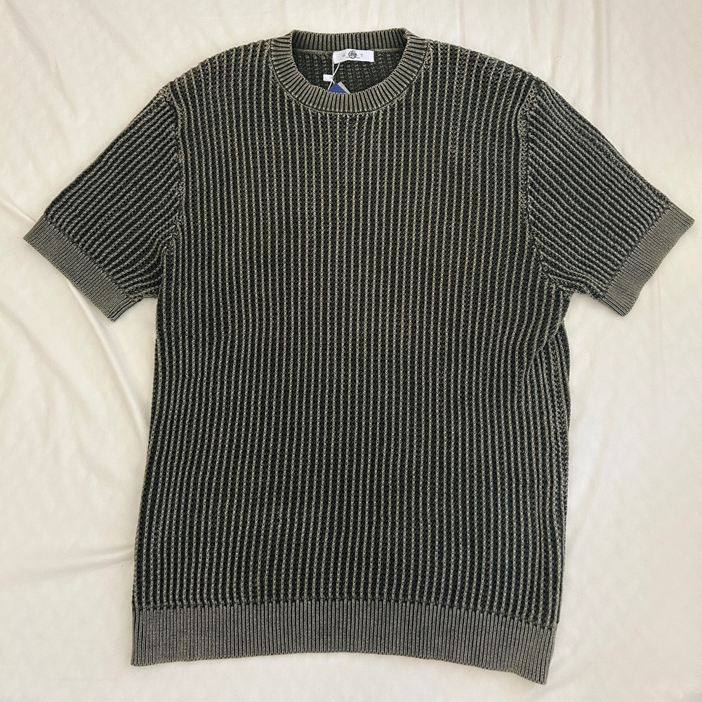 LEWKIN Knit Sweater T-Shirt | Dark Green | Size M